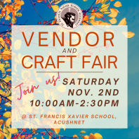 Come to our Vendor Fair, Saturday Nov 2nd!